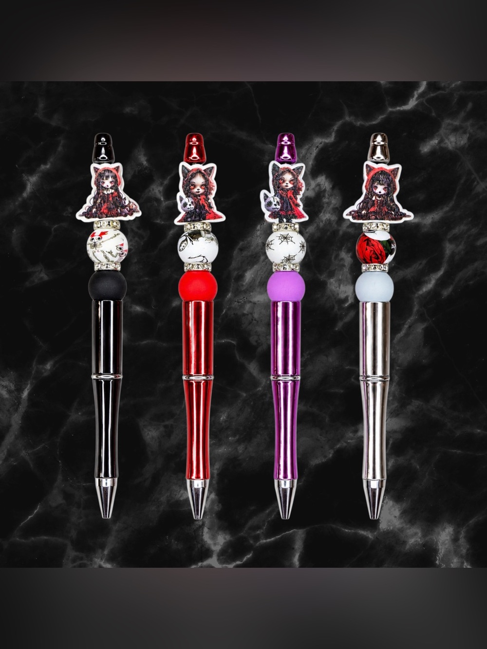 Gothic Beaded Ballpoint Pen’s 🖤Pick One🖤